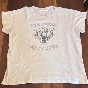 THE GREAT. White Graphic Tee